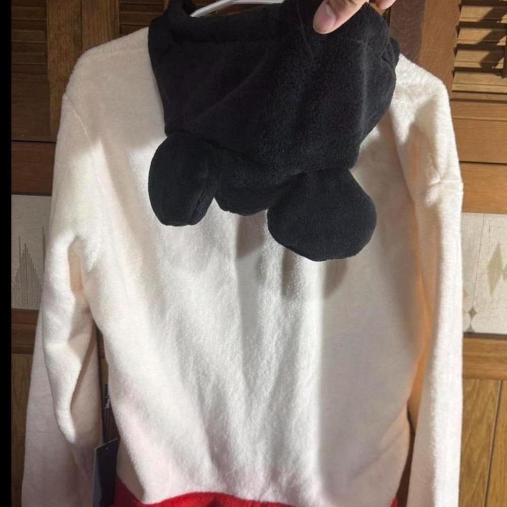 Disney Mickey‎ Mouse plush fleece one piece pajama Size Medium NWT - Picture 6 of 7